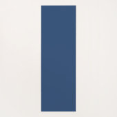 青モダン上の植物性ヤシの木パーソナライズされた ヨガマット (裏面)