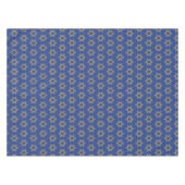 青モダン中 | ハヌカー（ユダヤ教の祭り） | デービッドの星 テーブルクロス (正面(横))