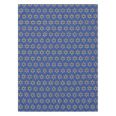 青モダン中 | ハヌカー（ユダヤ教の祭り） | デービッドの星 テーブルクロス (正面)