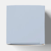 青モダン冬フローラ赤ちゃんシャワー フェイバーボックス (上部)