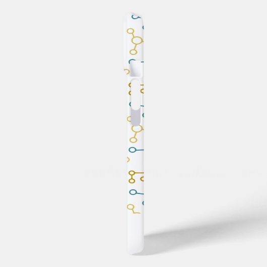 青モダン分子化学 Case-Mate iPhoneケース (裏面 / 左)