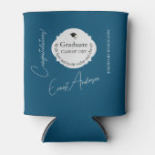 青モダン卒卒業 缶クーラー (正面)