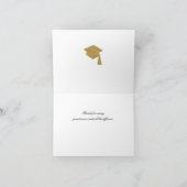 青モダン卒業生ありがとう サンキューカード (内部)