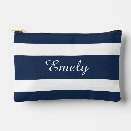 青モダン名 アクセサリーポーチ (正面)