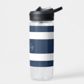 青モダン名 ウォーターボトル (左面)