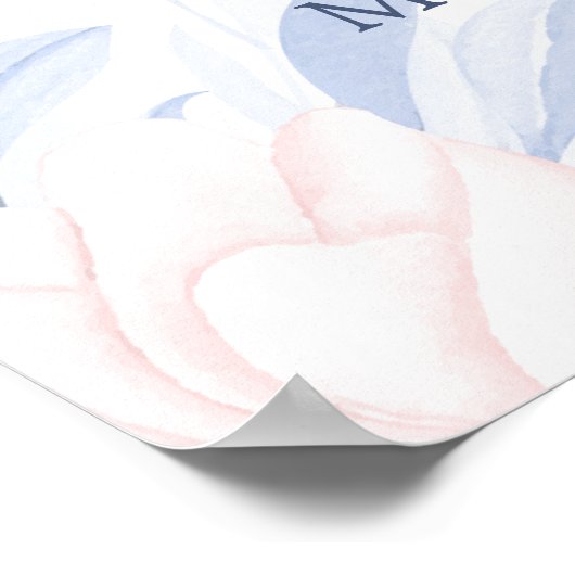 青モダン吸汁性結婚歓迎の歌 ポスター (角)