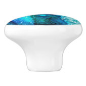 青モダン大理石瑪瑙 セラミックノブ (側面)