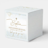 青モダン感謝ボーイクロスバプテスマ金ゴールド フェイバーボックス (裏面サイド)