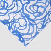 青モダン抽象芸術ユニーク水色デザイン 薄葉紙 (詳細)