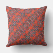 青モダン抽象芸術 クッション (裏面)