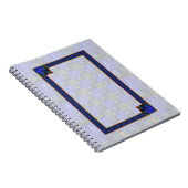 青モダン抽象芸術 ノートブック (右側)