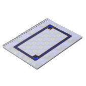 青モダン抽象芸術 ノートブック (左側)