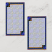 青モダン抽象芸術 名刺 (正面/裏面)