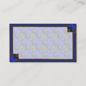 青モダン抽象芸術 名刺 (裏面)