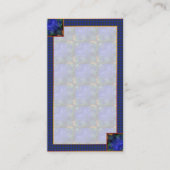 青モダン抽象芸術 名刺 (正面)