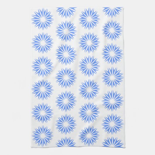 青モダン日が差すこと キッチンタオル (縦)