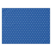 青モダン星と白い星が可愛いおもしろい テーブルクロス (正面(横))