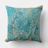 青モダン林 クッション (正面)