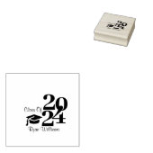 青モダン機械技術者卒業党 ラバースタンプ (押印)