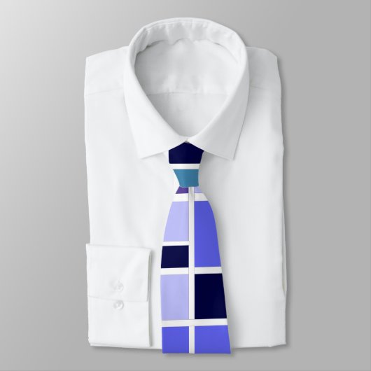 青モダン正方形 ネクタイ (タイ)