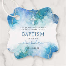 青モダン水彩少年バプテスマ