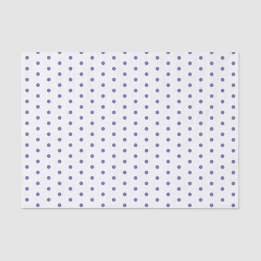 青モダン水玉模様ホワイトカラーギフトティッシュペーパー 薄葉紙 (正面)