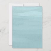 青モダン水色エレガントな結婚式 招待状 (裏面)