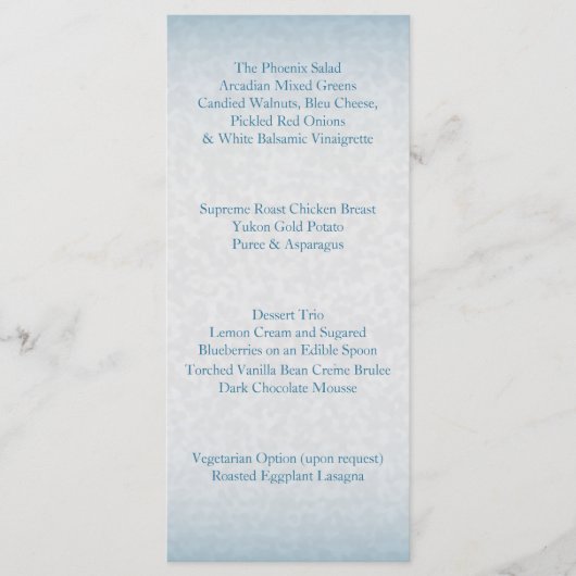 青モダン水色スプラッシュ メニュー (正面)