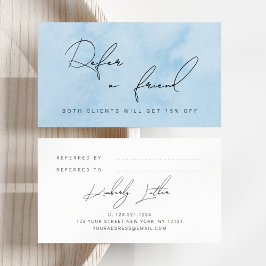 青モダン水色化粧 紹介カード