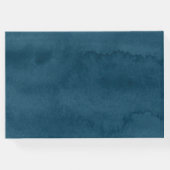 青モダン水色植物学結婚院 ゲストブック (裏面)