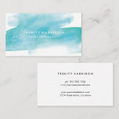 青モダン水色 名刺 (正面/裏面)