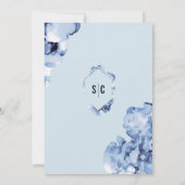 青モダン水色(金ゴールド枠) 招待状 (裏面)