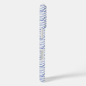 青モダン波日本の幾何パターン Case-Mate iPhoneケース (裏面 / 右)