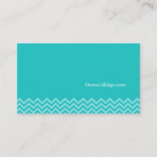 青モダン海波 名刺 (裏面)