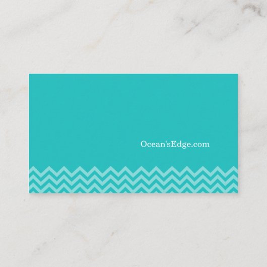 青モダン海波 名刺 (裏面)