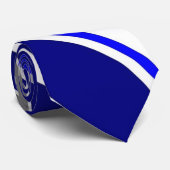 青モダン渦巻き ネクタイ (ロール)