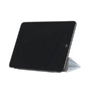青モダン灰色と白の大理石渦巻き iPad MINIカバー (フォールド)