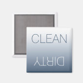 青モダン灰色クリーンまたは汚い食洗機磁石 マグネット (正面/裏面)