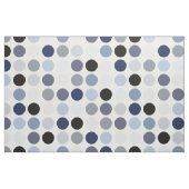 青モダン灰色水玉模様模様モノグラム ファブリック (ファットクウォーター)