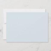 青モダン男の赤ちゃん数々の – フォト誕生 案内状 (裏面)