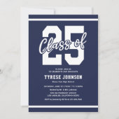 青モダン男らし卒業党 招待状 (正面)