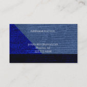 青モダン男らし 名刺 (裏面)