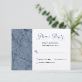 青モダン白の大理石お返事 (スタンド正面)