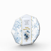 青モダン白フローラ聖句 フォトブロック (左)