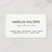 青モダン白 名刺 (裏面)