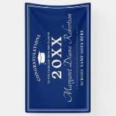 青モダン白 横断幕 (縦)