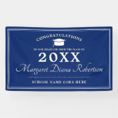 青モダン白 横断幕 (横)