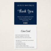 青モダン礼服インサートカー気にドを挿入 (正面&裏面)