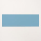 青モダン紫ピンクのシックなバロック柄 ヨガマット (裏面(横))