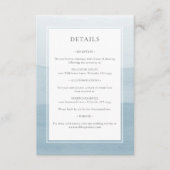 青モダン結婚色 エンクロージャーカード (正面)